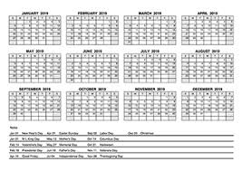 Printable 2019 Indian Calendar Templates With Holidays
