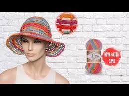 Alize Diva Ile Yazlik Sapkalar Summer Hats With Alize Yarns Youtube Tig Isleri Krose Sapka