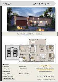 Affordable Architecture Design Home Builders Brochures House Plans 174m2 4 Bed Family House Plans House Design Pictures House Plans