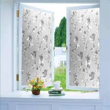 Sticker Pentru Fereastra Mat Cu Floare De Hibiscus Folie Autocolanta Pentru Geamul De La Baie Un Ecran De Prote In 2020 Printed Shower Curtain Shower Shower Curtain