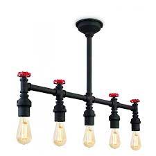 Order online or reserve and collect at your local store. Firstlight Factory Industrial 5 Light Semi Flush Ceiling Light In Rustic Black Finish 7637rbk Lighting From The Home Lighting Centre Uk