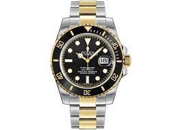 The classic rolex submariner was the first wristwatch that divers could take to a depth of 100 meters (330 feet). Rolex Submariner Date Half Gold 116613ln Black New Unworn Luxury Watches On Carousell
