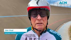 77-year-old champion cyclist Jim Veal