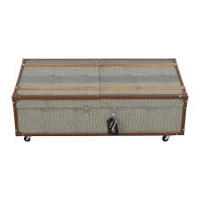 Every decorative trunk is one part coffee table, one part storage chest, and one part decorative art. 41 Off Safavieh Safavieh Zoe Coffee Table Storage Trunk With Wine Rack Tables
