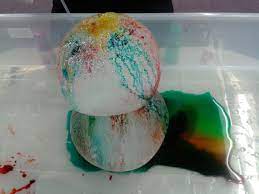 Double Balloon Ice Ball Science Busking At The Wollongong Science Centre Planetarium Stick Balls Togethe Kindergarten Science Science Projects Art Lessons