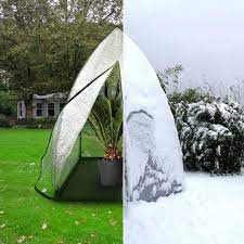 mass h 180 cm x b 120 cm x t 120 cm material stahl luftpolsterfolie 3 lagig praktisches uberwinterungszelt foliengewachshaus kubelpflanzen kleine palmen