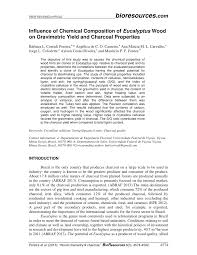 We did not find results for: Pdf Influence Of Chemical Composition Of Eucalyptus Wood On Gravimetric Yield And Charcoal Properties