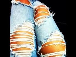 Pretty much all you need to rip up your jeans is a pair of jeans and something sharp. Diy How To Make Your Own Ripped Jeans Youtube