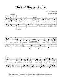 Lyrics display best on screens sized 768 pixels or larger. The Old Rugged Cross Piano Music With Lyrics