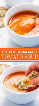 Simple Homemade Tomato Soup Dinner Lunch Tomato Soup Homemade Tomato Soup Recipes Soup Dinner