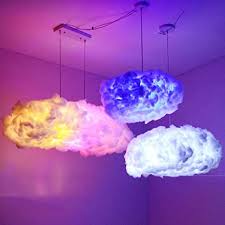 Remember to mind your head! Amazon Com Cloud Pendant Light Led Floating Cloud Lamps Fixture Cotton Silk Suspension For Child Girls Boys Room Bedroom Coffee Decoration Dia30cm Home Improvement