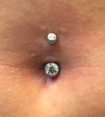 Fresh Navel Piercing With A Titanium Cz Navel Bar From Invictus Bodyjewelry By Me 920tattoocompan Bellybutton Piercings Navel Piercing Belly Button Piercing