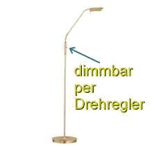 Led Stehleuchte Messing Inklusive Dimmer