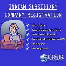 Indian Subsidiary Company Registration Procedure Subsidiary Company Company Financial Services