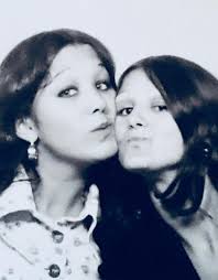 Ann Caveney, Ruth Caveney, Hilary Caveney, Linda Caveney, Jane Powell,  Trisha Hourmont, Pauline Lynch. Anyone remember this naughty crowd?