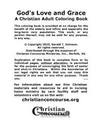{ 1 comment} « prev post. Christian Adult Coloring Book Nursing Home Ministry Resources