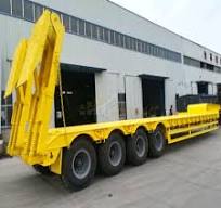High Quality 4 Axles 60 Ton Lowbed Semi Trailer