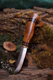 Couteau Lapon Ecorce De Bouleau Pommeau Couteau