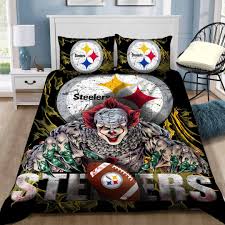 Get 5% in rewards with club o! Pittsburgh Steelers Pennywise Bedding Set Duvet Cover Pillow Cases Karikshop