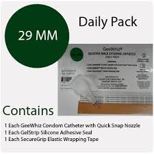 Condom Catheter 29mm Geewhiz Daily Pack Of 10 Condom Catheters