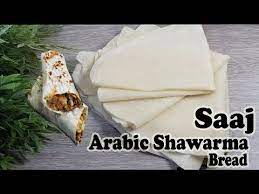 How To Make Saj Bread Saudi Shawarma Bread Saj Saj Rumali Roti Youtube In 2021 Shawarma Bread Shawarma Recipe Rumali Roti