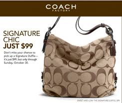 The coach factory outlet at woodbury commons is the most visited store at the in the premium outlet and one of the most popular new york outlets stores. Coach Canada Factory Outlet Signature Duffle Only 99 Until October 30th Canadian Freebies Coupons Deals Bargains Flyers Contests Canada