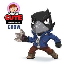 Crow fires a trio of poisoned daggers. How To Draw Crow Super Easy Brawl Stars Drawing Tutorial Draw It Cute