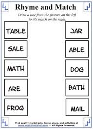Maybe you would like to learn more about one of these? Rhyming Words Worksheets