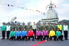 Xi attends commissioning of China's Fujian aircraft carrier Chinese President Xi Jinping, also general secretary of the Communist Party of China Central Committee and chairman of the Central Military Commission, presents a