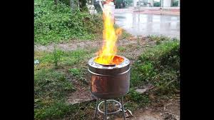 Camasir Makinasi Kazani Ile Barbeku Mangal Bahce Sobasi Yapimi Youtube