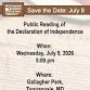 2026 Public Reading of the Declaration of Independence
