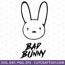 Scale your free easter bunny svg files to the proportional size of your bucket. Bad Bunny Svg Png Dxf Eps Cut Files El Conejo Malo Svg