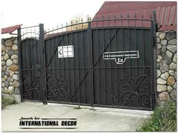 Amazon com liting electric meter box decorative painting. Choice Of Gate Designs For Private House And Garage International Decoration