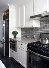 10 White Kitchen Cabinets With Gray Subway Tile Backsplash Gallery Backsplash Kitchen White Cabinets Trendy Kitchen Backsplash Kitchen Backsplash Designs