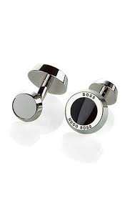 Boss Round Cufflinks With Contrast Enamel Core Cufflinks Cufflinks Men Designer Cufflinks