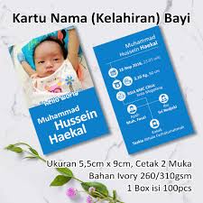Cara membuat kartu nama dengan microsoft word 2010 dailysocial. Kartu Nama Bayi Shopee Indonesia