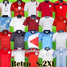 England football jersey shirt vintage retro 1966 toffs rare top mens size xl red. 2021 Retro Classic 1990 1992 1994 1998 2002 World Cup England Soccer Jerseys Blackout Kits Mash 1980 1982 1989 Vintage 1996 Beckham Gascoigne Owen Gerrard Football Shirt From Popjerseystore 14 1 Dhgate Com