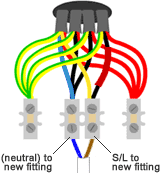 Wiring diagram of a ceiling rose. Looped In Lighting Wiring The Ceiling Rose