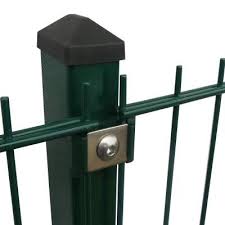 Doppelstabmattenzaun Hohe 143 M Pfosten 10 Bis 40 M Anthrazit Moosgrun 20 M Moosgrun Ral 6005 720 00 5 0 Von 5 St Doppelstabmattenzaun Pfosten Anthrazit