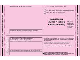 So hat dieser eine bestätigung darüber, das und wann der brief oder die sendung. Ruckschein International Shop Deutsche Post