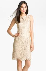 Adrianna Papell Illusion Bodice Lace Sheath Dress Nordstrom Lace Dress Petite Dresses Bridesmaid Dresses