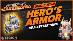 The best swords in minecraft dungeons. Minecraft Dungeons Hero S Armor Unique Item Guide Youtube