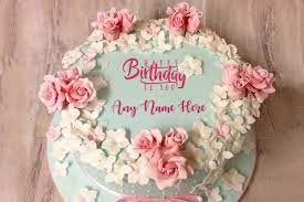 Maybe you would like to learn more about one of these? Easy Birthday Flower Rose Cake With Name Online