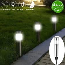 Waterproof Stainless Steel Outdoor Solar Lights Solar Lights Outdoor 12pack Outdoor Lights Solar Garden Lights Led Solar Powered Landscape Lighting For Patio Pathway Walkway Driveway Lawn Yard