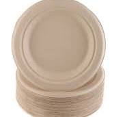 [500 Count] 100% Compostable 6-Inch Plates EcoQuality - Natural SugarCane Biodegradable Compostable Bagasse Bamboo Environmentally Friendly - Plates ...