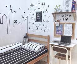 Model kamar tidur dengan semua dinding berwarna putih bisa. 10 Desain Kamar Tidur Remaja Perempuan Dan Laki Laki Tinggal Dipilih Saja Rumah123 Com