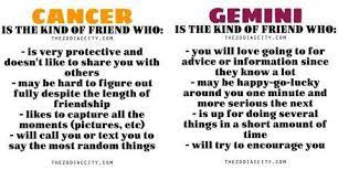 As such, other water signs (pisces, scorpio, cancer) make the best buddies. Facebook