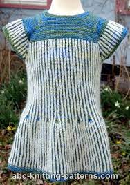 Abc Knitting Patterns Seamless Brioche Girl Dress