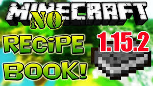 How To Download Install No Recipe Book Mod 1 15 2 For Minecraft Youtube