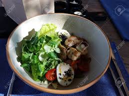 Maybe you would like to learn more about one of these? Salad With Egg Spinach Corn Liver Of Cod Stock Photo Picture And Royalty Free Image Image 83229181